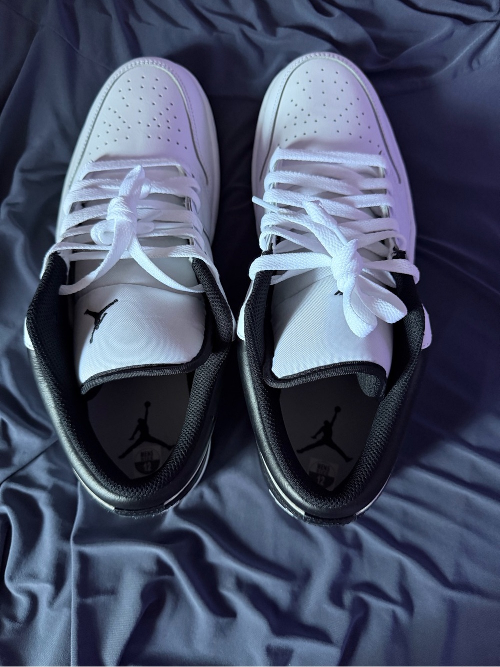 Nike Air Jordan Low-Top Sneakers in White and Black men’s size 12 new no box - Picture 6 of 8